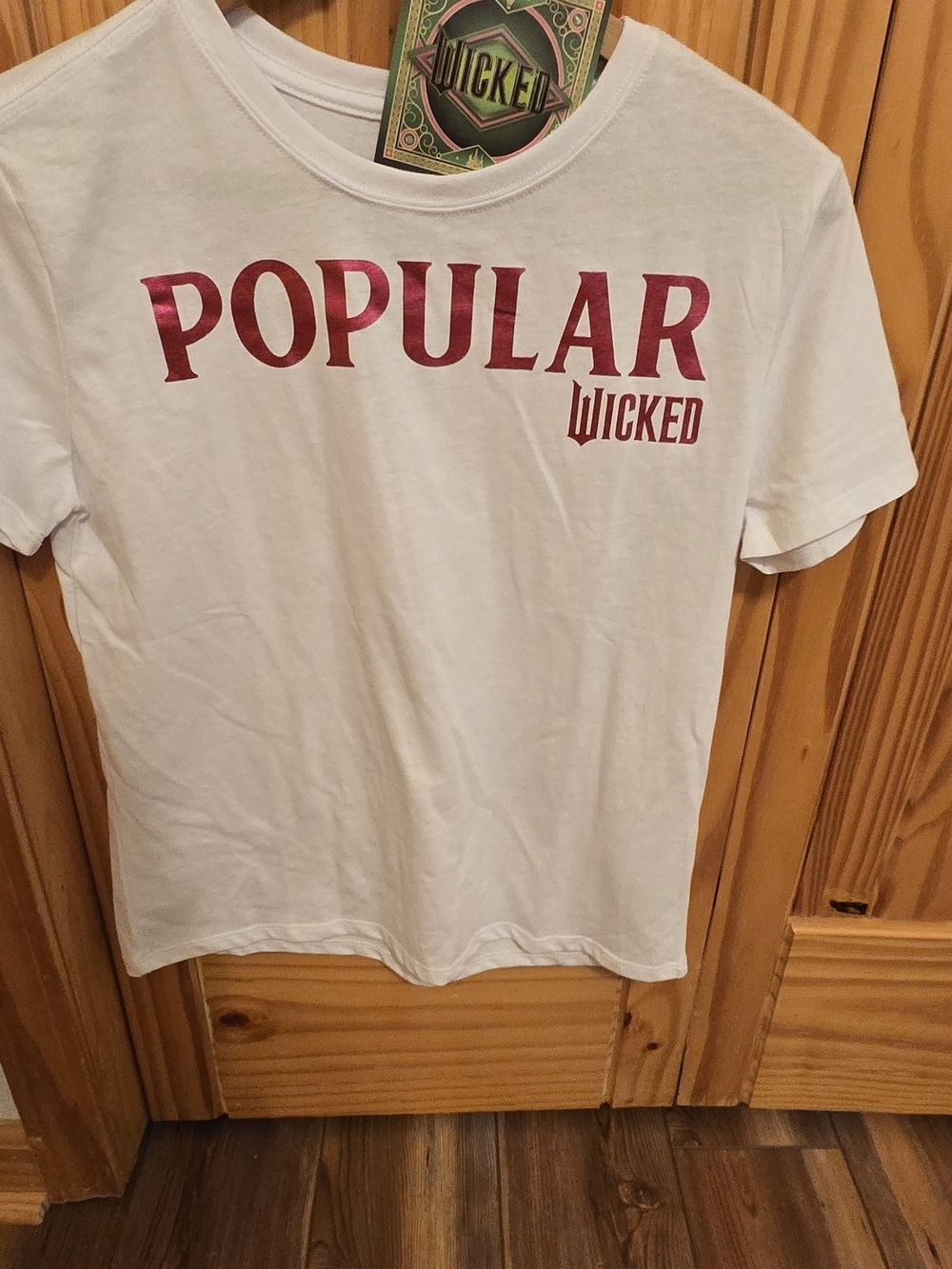 Wicked Popular White Kids' Graphic Tee Nwt Size 14/16